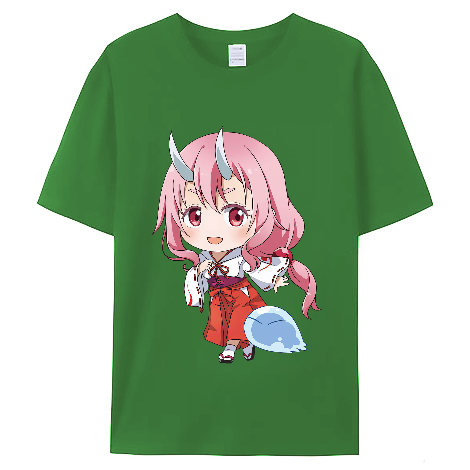 （画像用） 転スラ Regarding Reincarnated to Slime レディースカジュアルプリントTシャツ（綿100％）